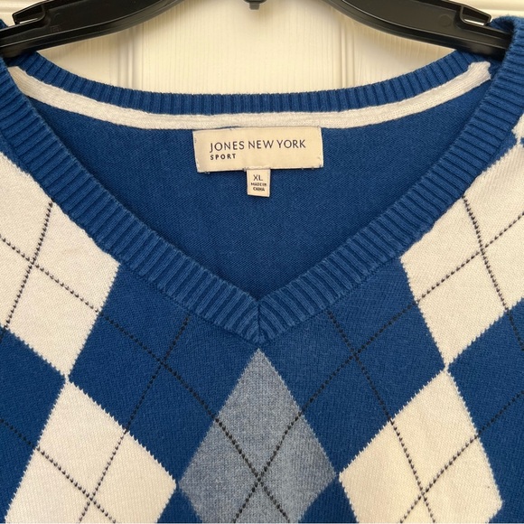 Jones New York Sport Argyle Sweater - Picture 3 of 5